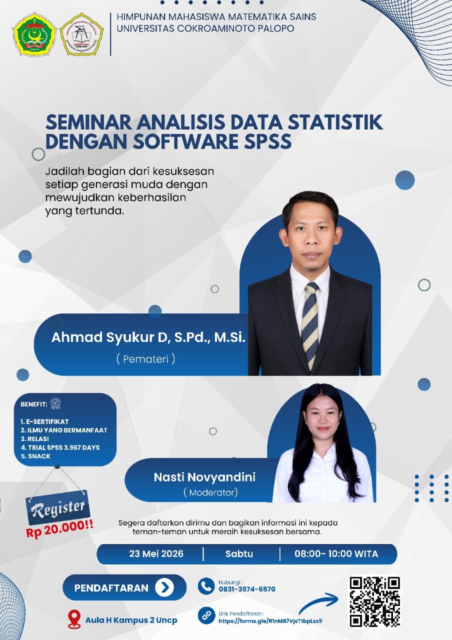 Seminar Analisis Data Statistik dengan Software SPSS